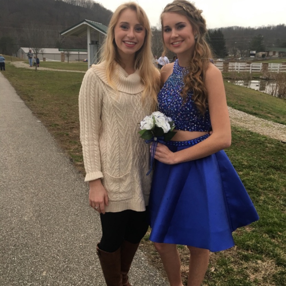 Two piece formal dress